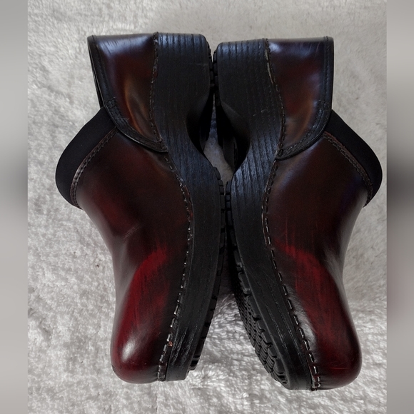 Abeo BioSystem "Ellie" Leather Burgundy/Black ABEO250 8887 Slip-ons Size 9.5N - Picture 5 of 8